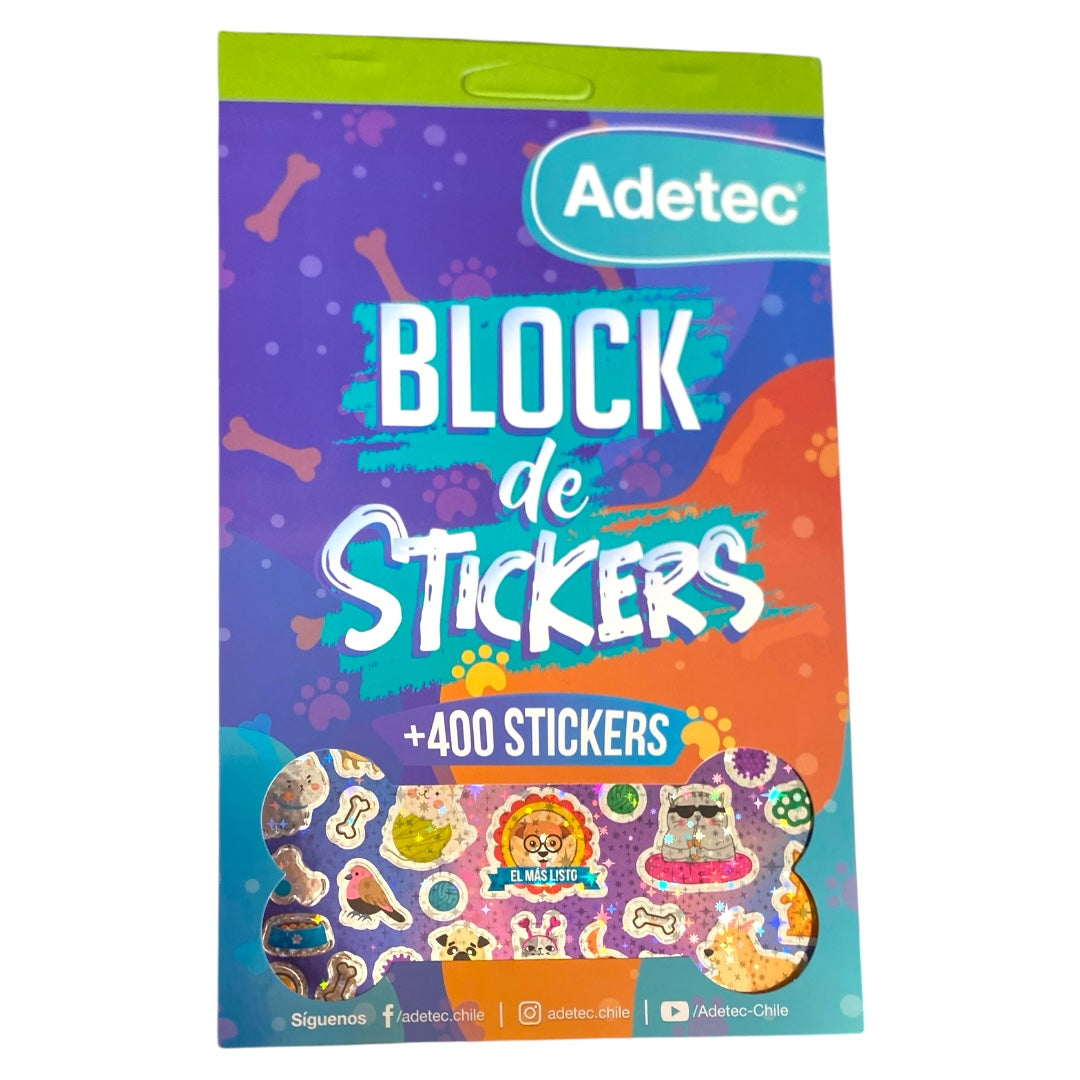 Block de Stickers Mascotas