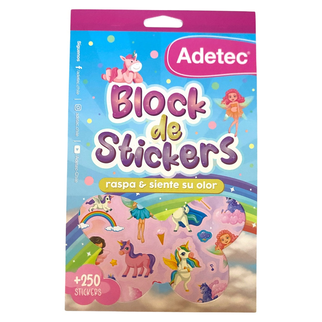 Block de Stickers con Aroma - Raspa y Siente su olor