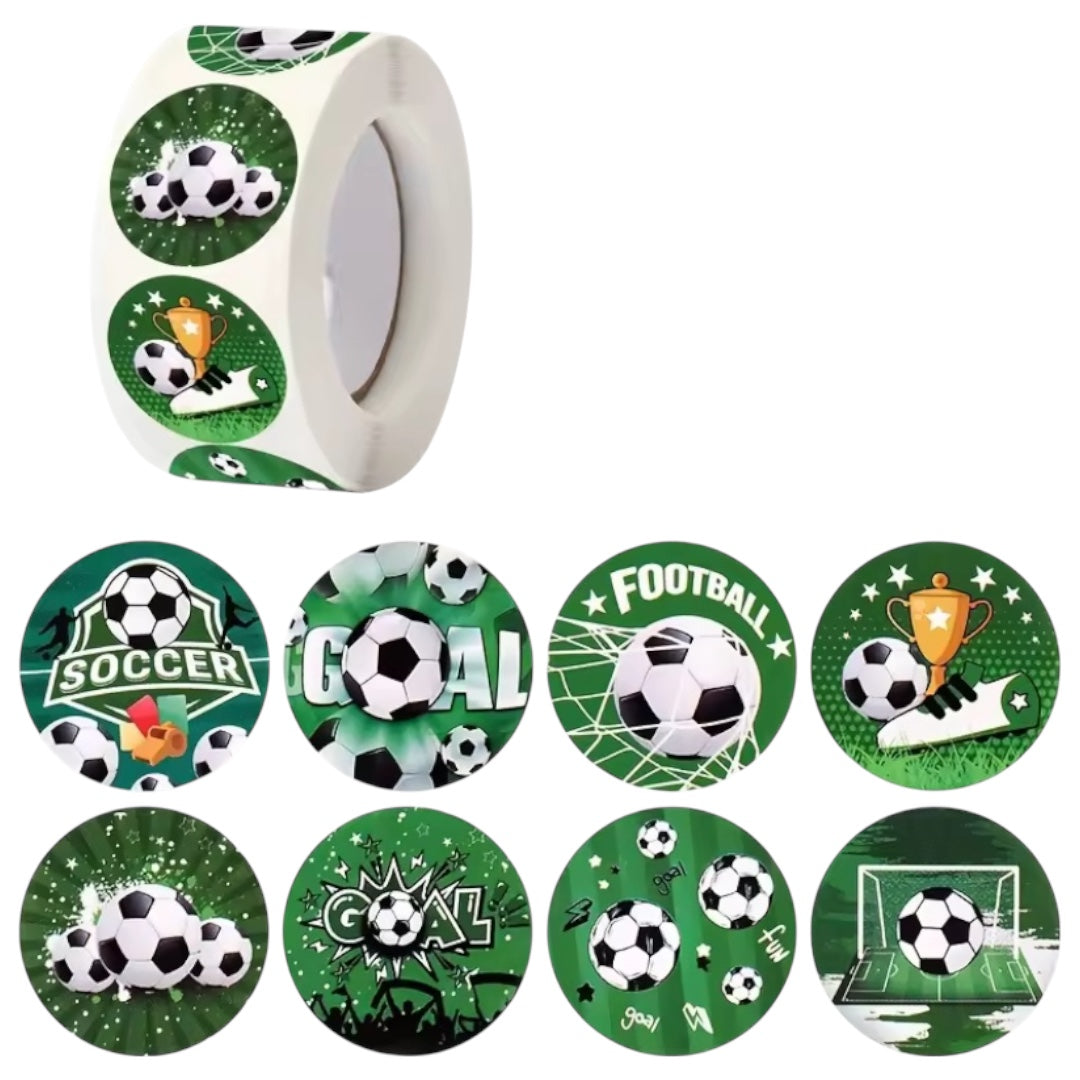 100 Stickers en Rollo - Futbol
