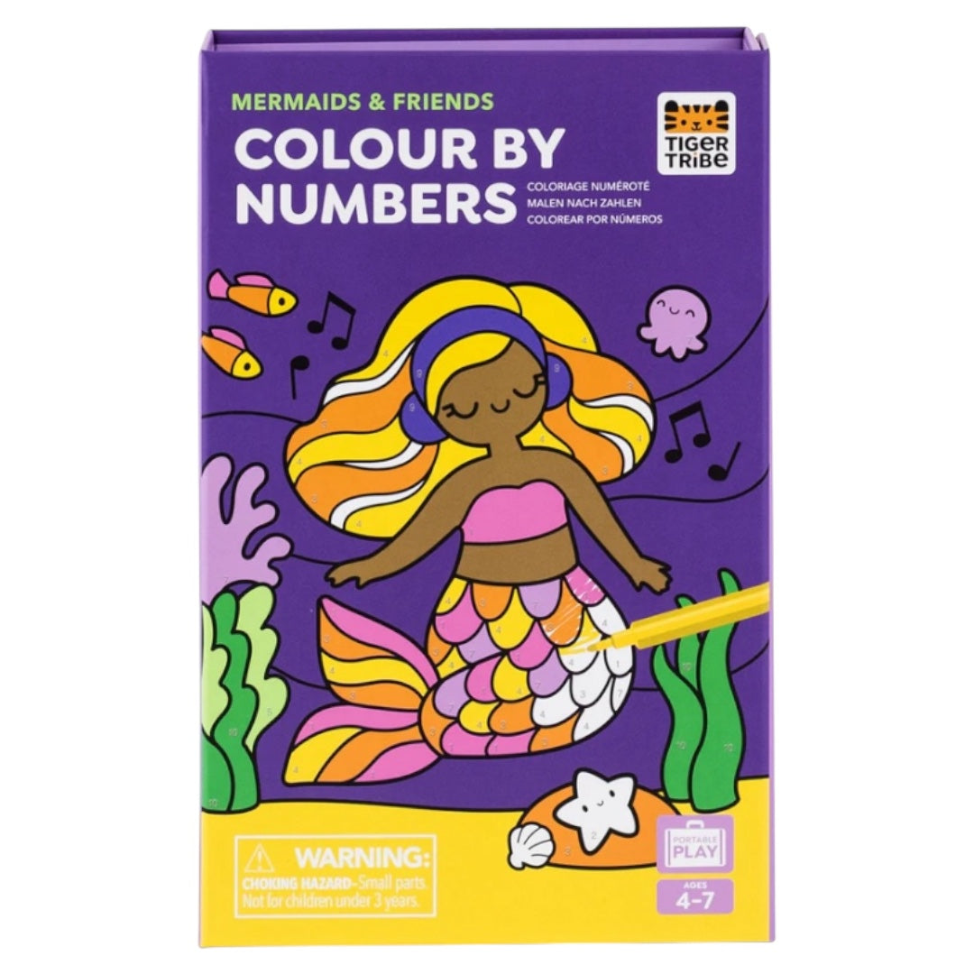 Colorea por Números : Sirenas y Amigos