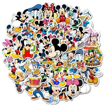 50 Stickers Impermeables- Mickey Mouse