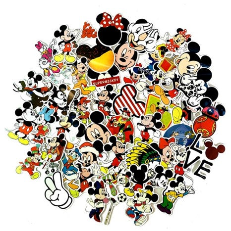 50 Stickers Impermeables- Mickey Mouse
