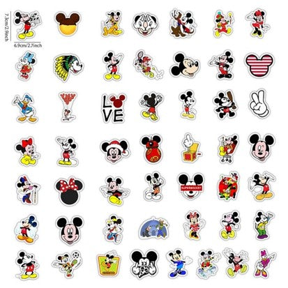 50 Stickers Impermeables- Mickey Mouse
