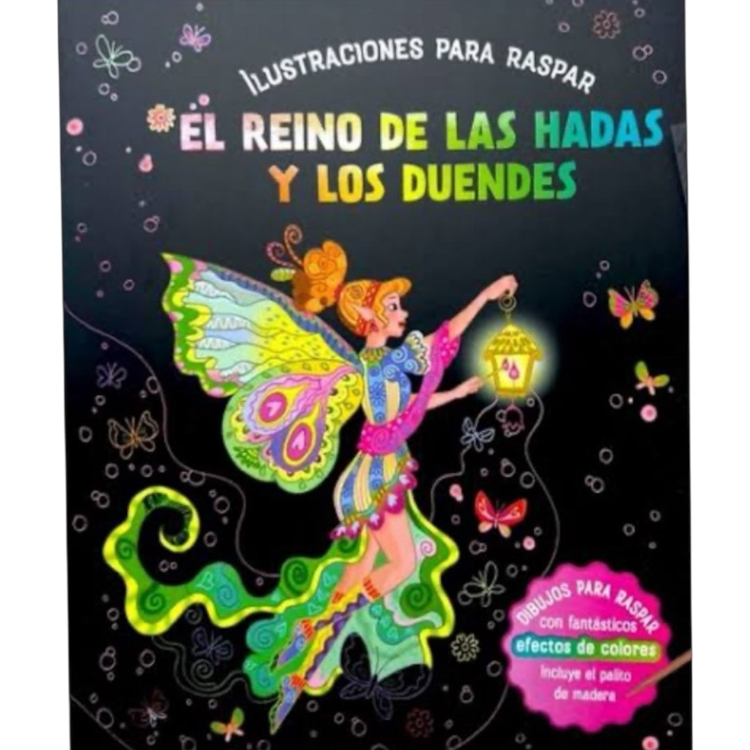 Libro para raspar - El Mundo Mágico de las Hadas y los Elfos