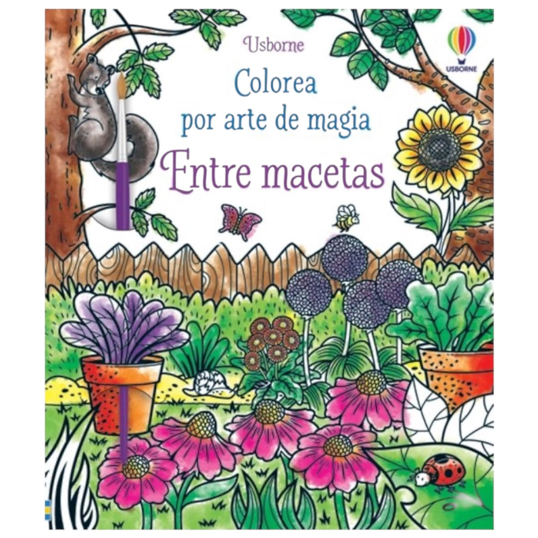 Colorea por arte de Magia: Entre Macetas