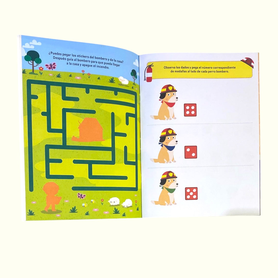 Libro de Juegos : Mis amigos los bomberos y las bomberas