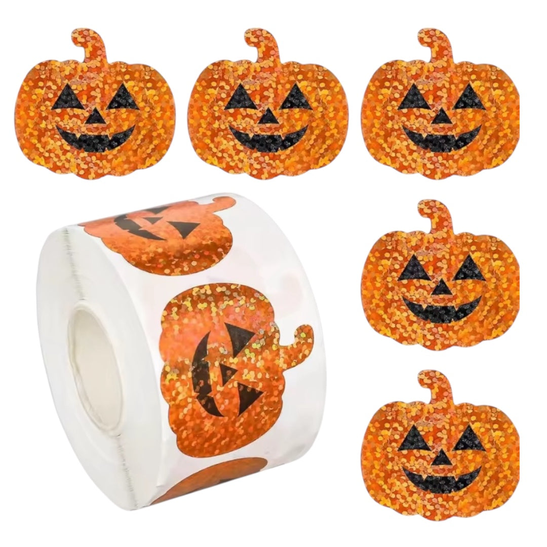 100 Stickers en Rollo - Haloween Modelos 2