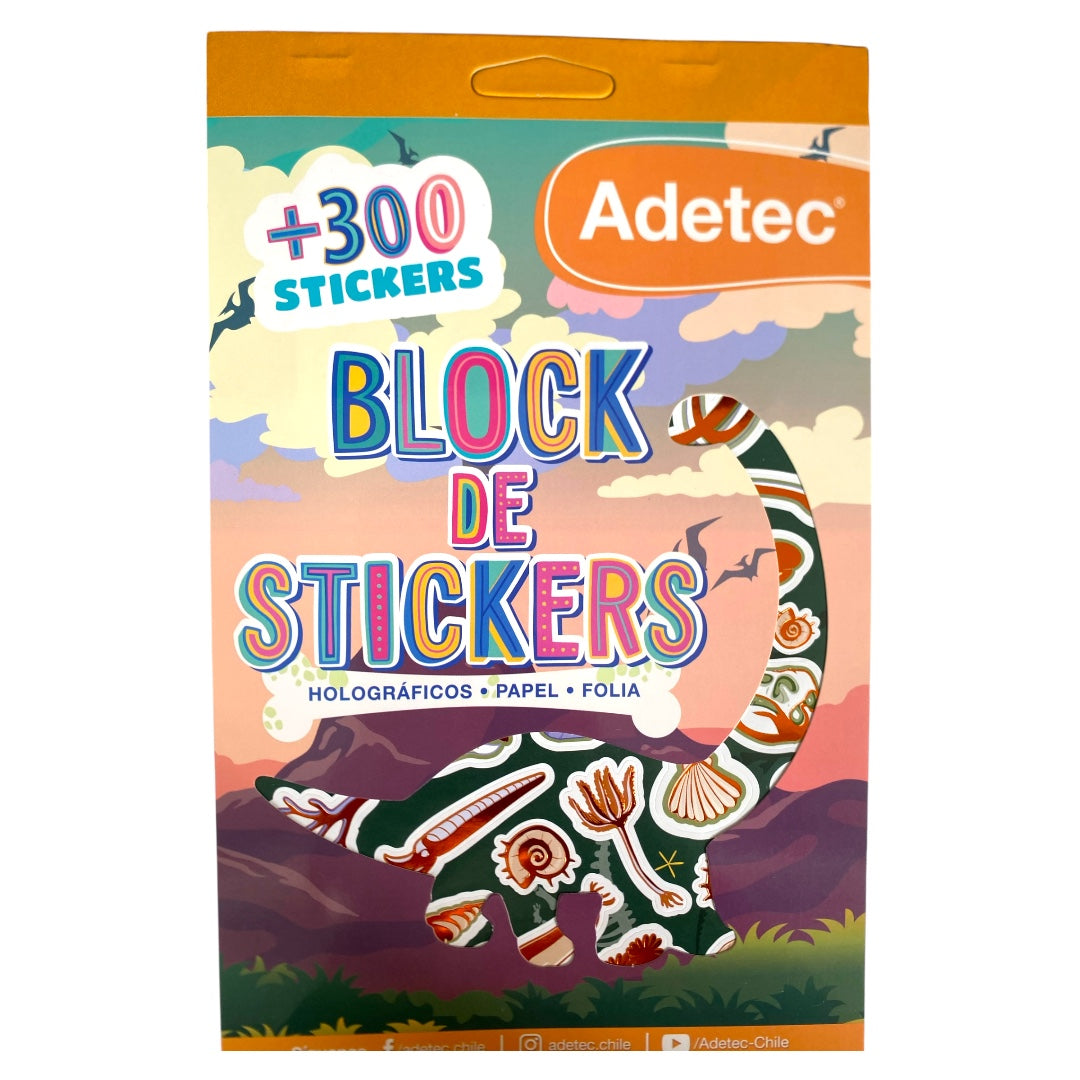 Block de Stickers Dinosaurios