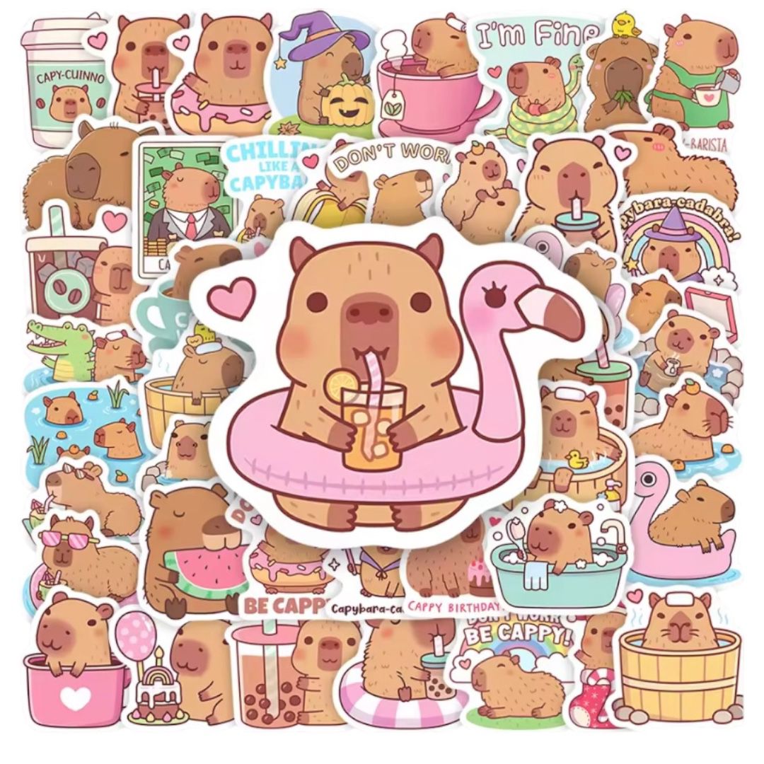 50  Stickers - Capibara, ronsoco
