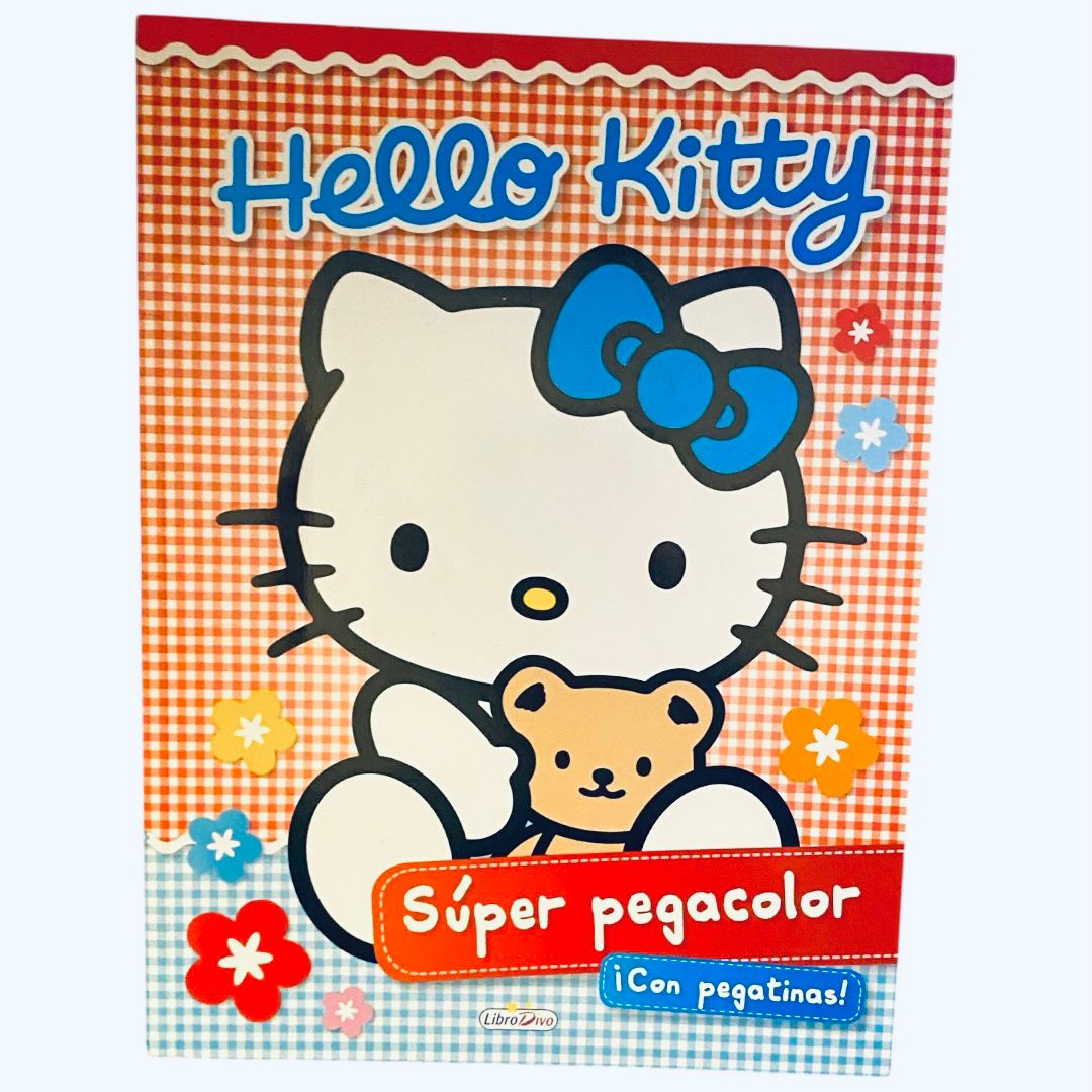 Superpegacolor con pegatinas Hello Kitty, libro para colorear