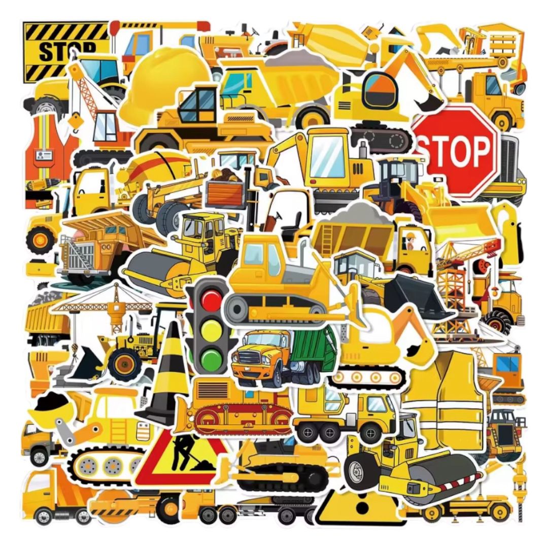 50 Stickers- Transportes