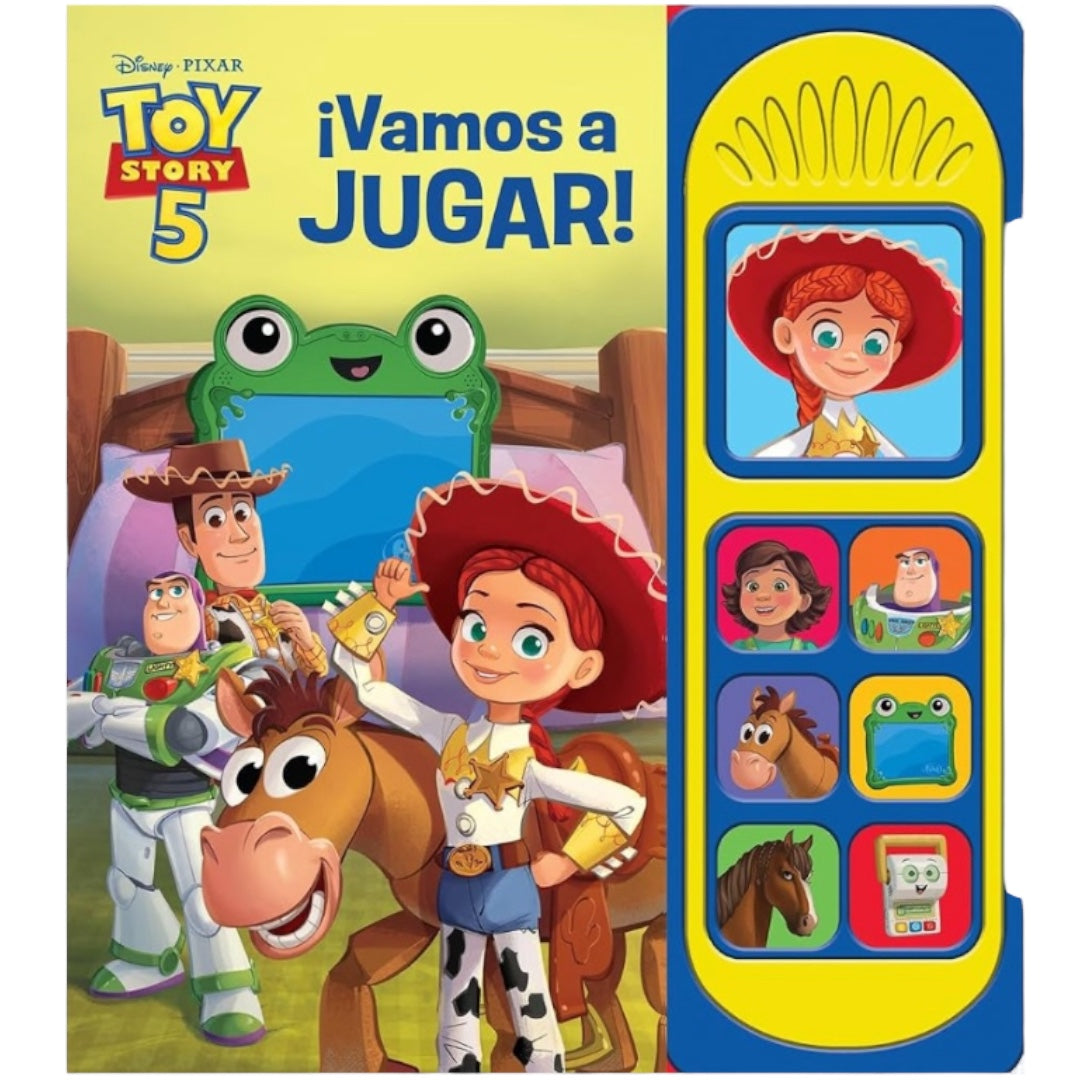 Cuento con Sonidos Toy Story 5 - ¡Vamos a Jugar! (Libro con 7 Botones de Sonido)