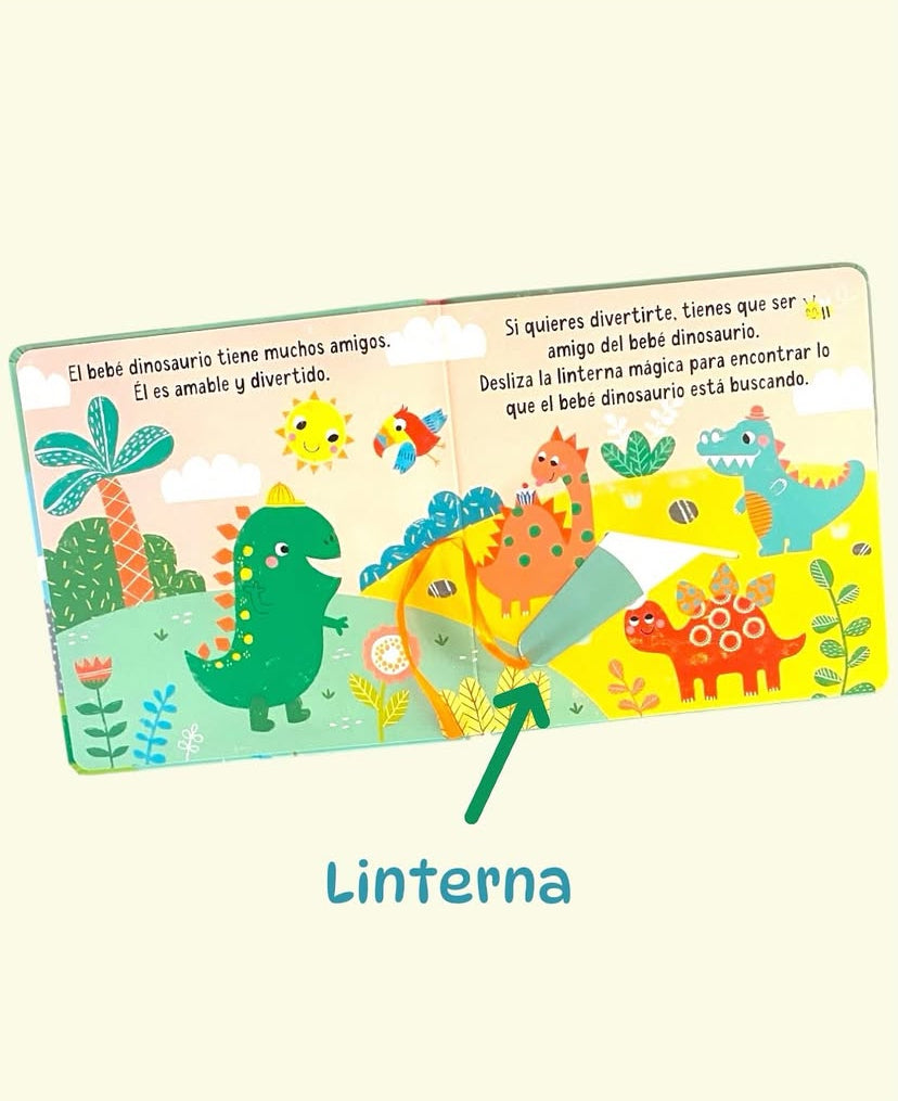 Busca y Encuentra: Bebé Dinosaurios y sus Amigos