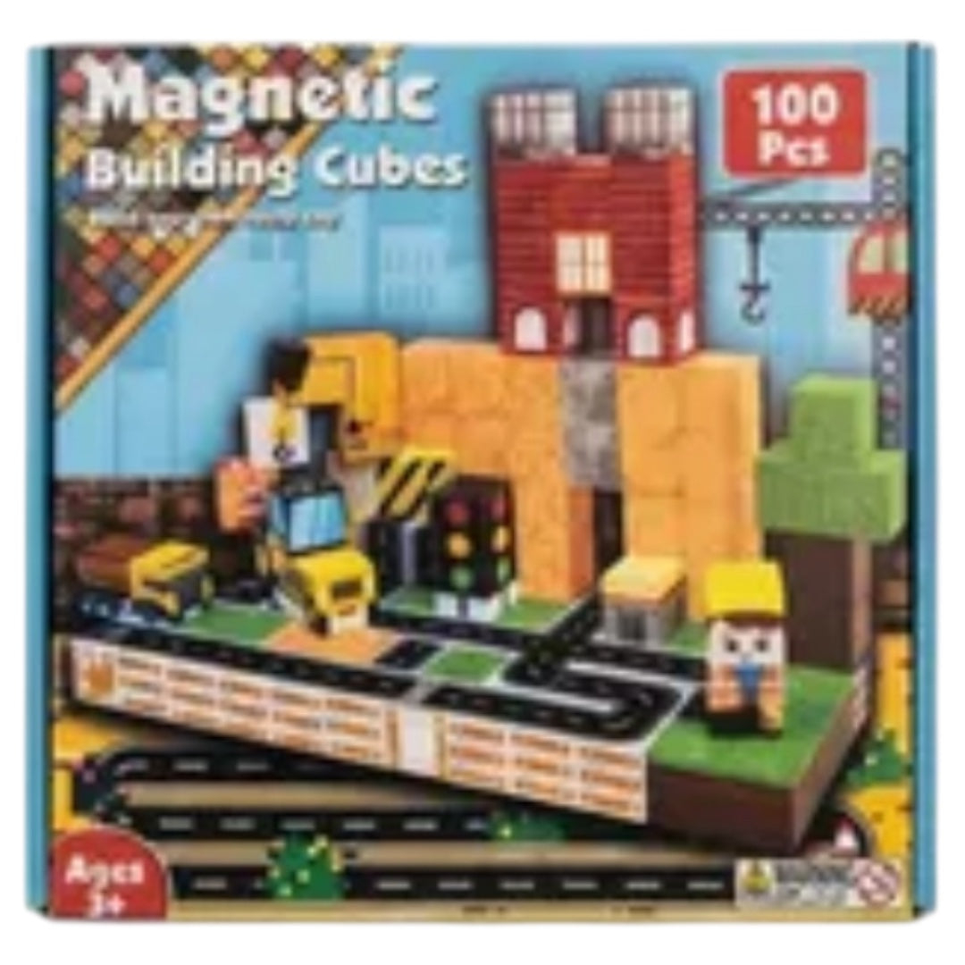 100 Bloques Magneticos de Construcción