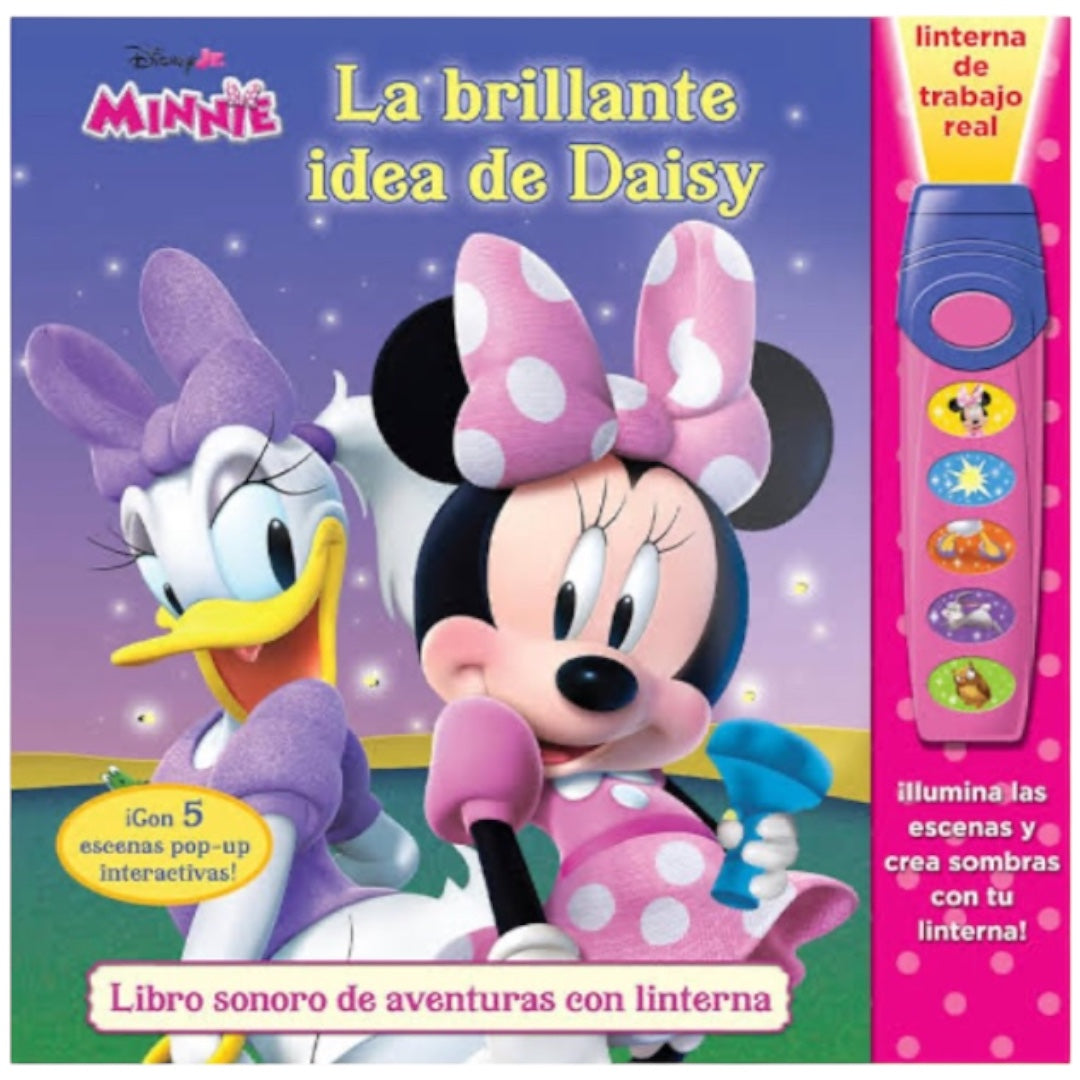 Libro con linterna DISNEY JR. MINNIE - LA BRILLANTE IDEA DE DAISY