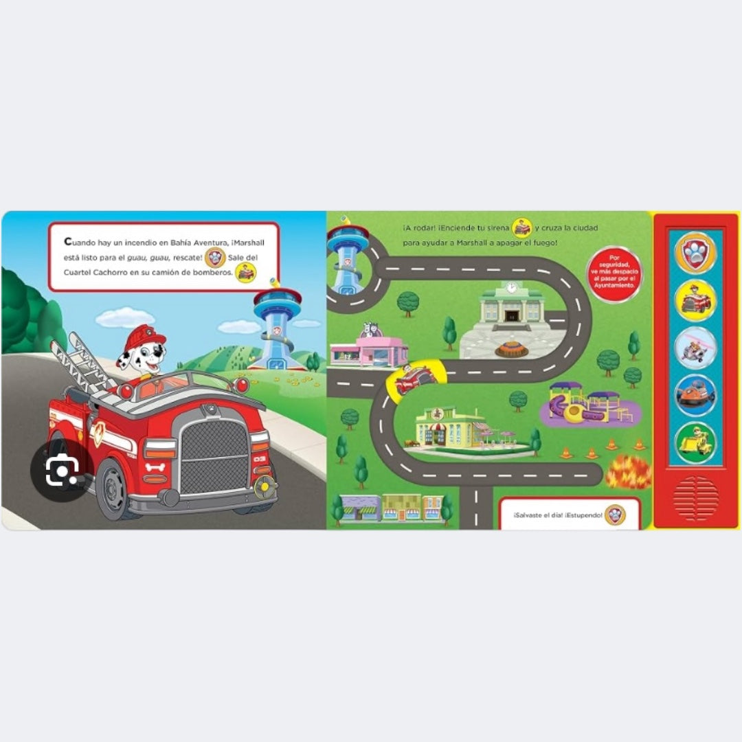 Libro con Sonidos: Paw Patrol. Vehículos Grrrandiosos