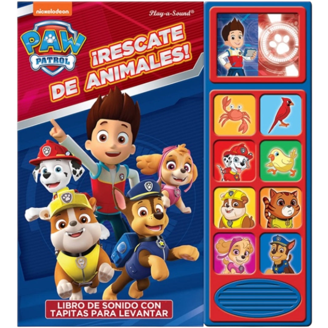 Libro con Sonidos Paw Patrol. ¡Rescate de animales!