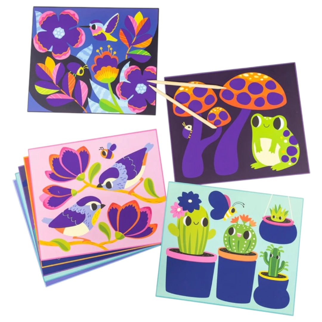 Scratch Art - Garden