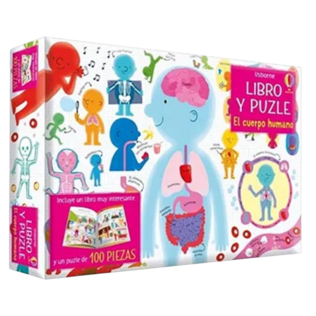 Libro y puzzle - El cuerpo humano