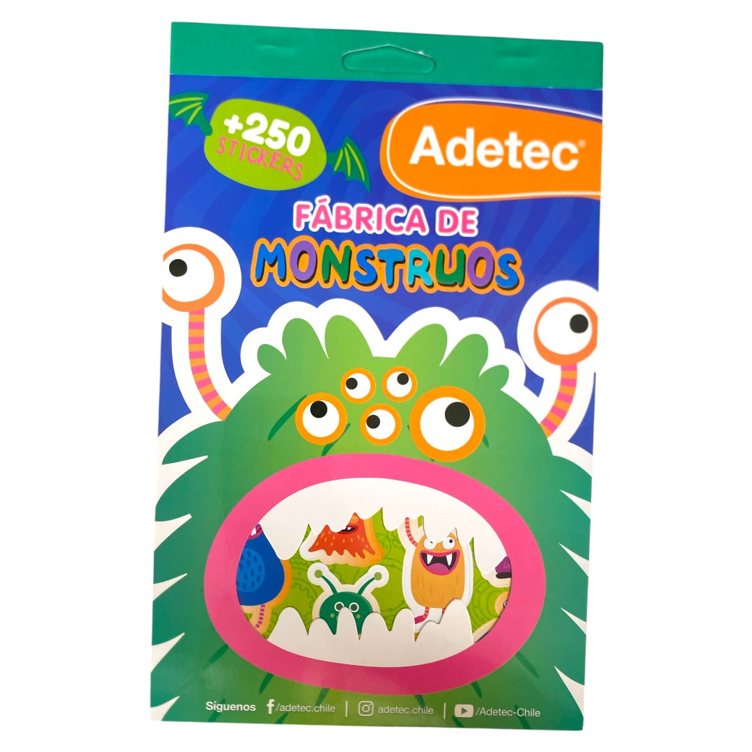Block de Stickers Monstruos