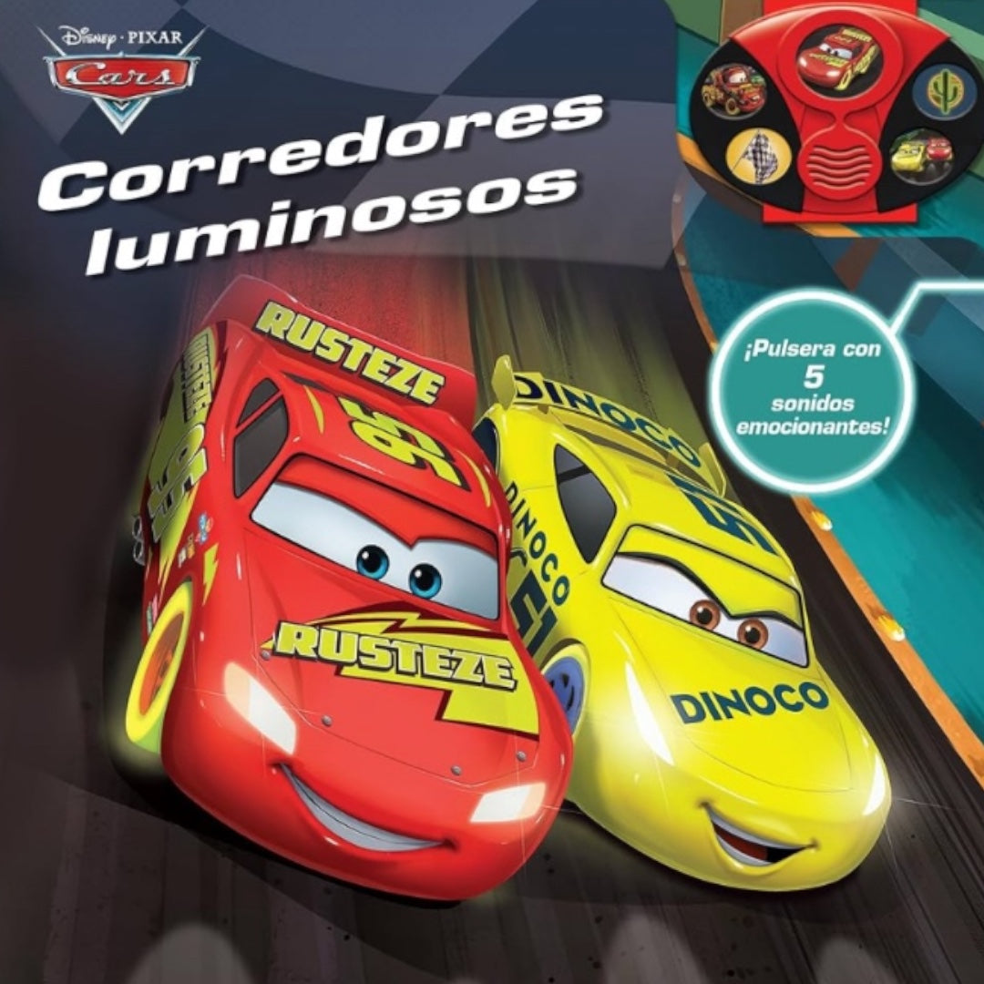 Cuento con Sonidos Cars con Pulsera -  Corredores Luminosos