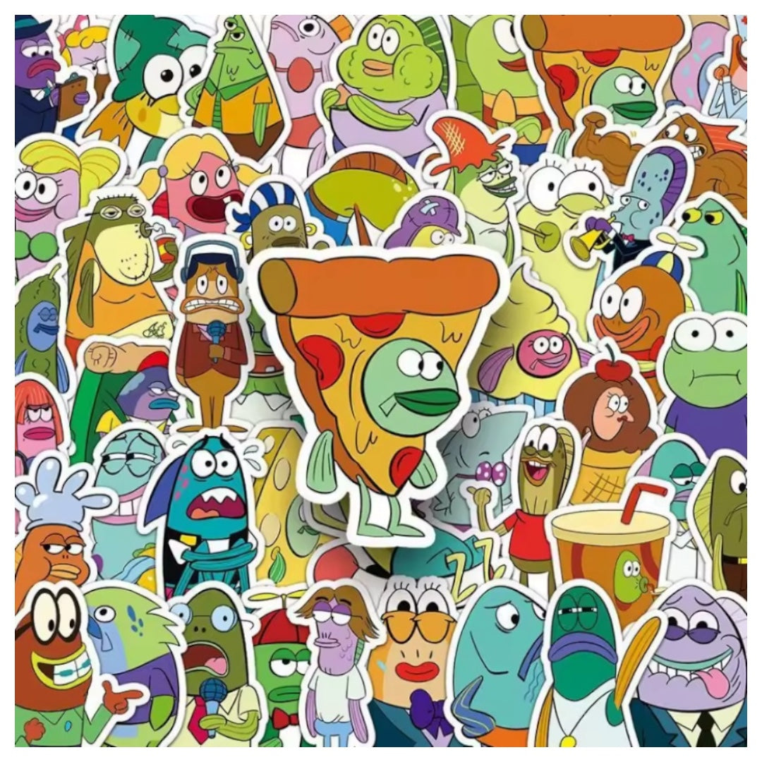 50 Stickers- Bob Esponja