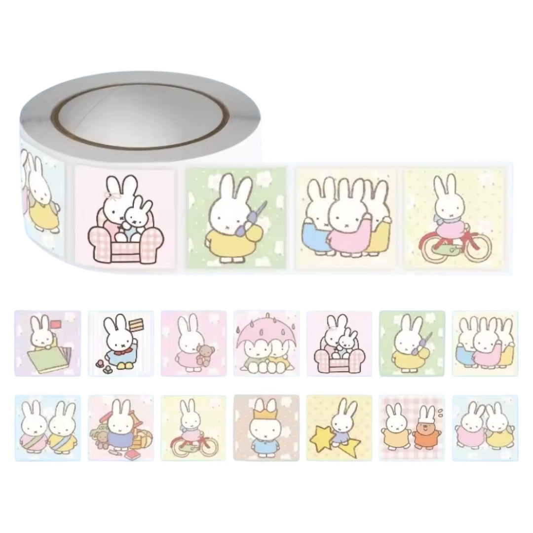 100  Stickers en rollo - Miffy Modelo 2