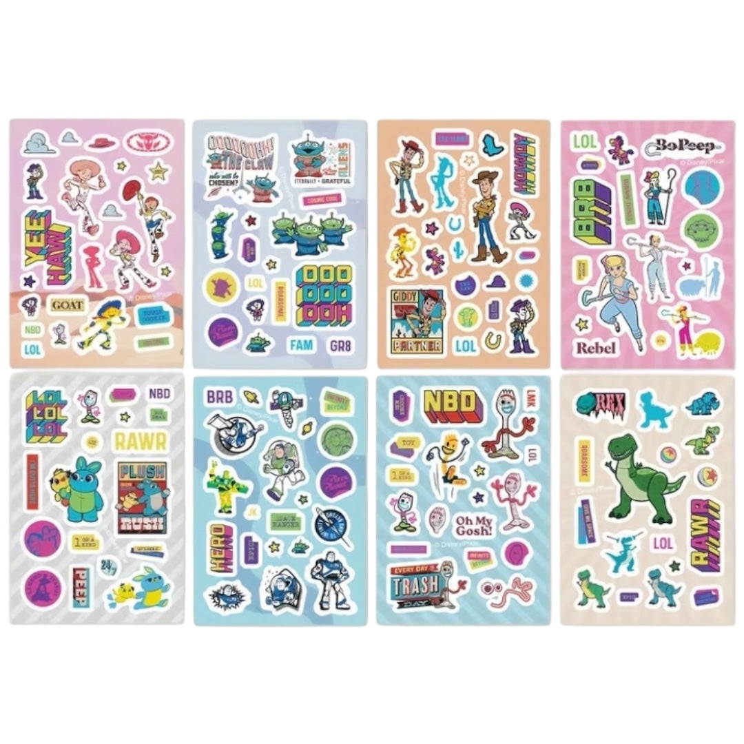 Pack x 8 láminas de stickers Toy Story