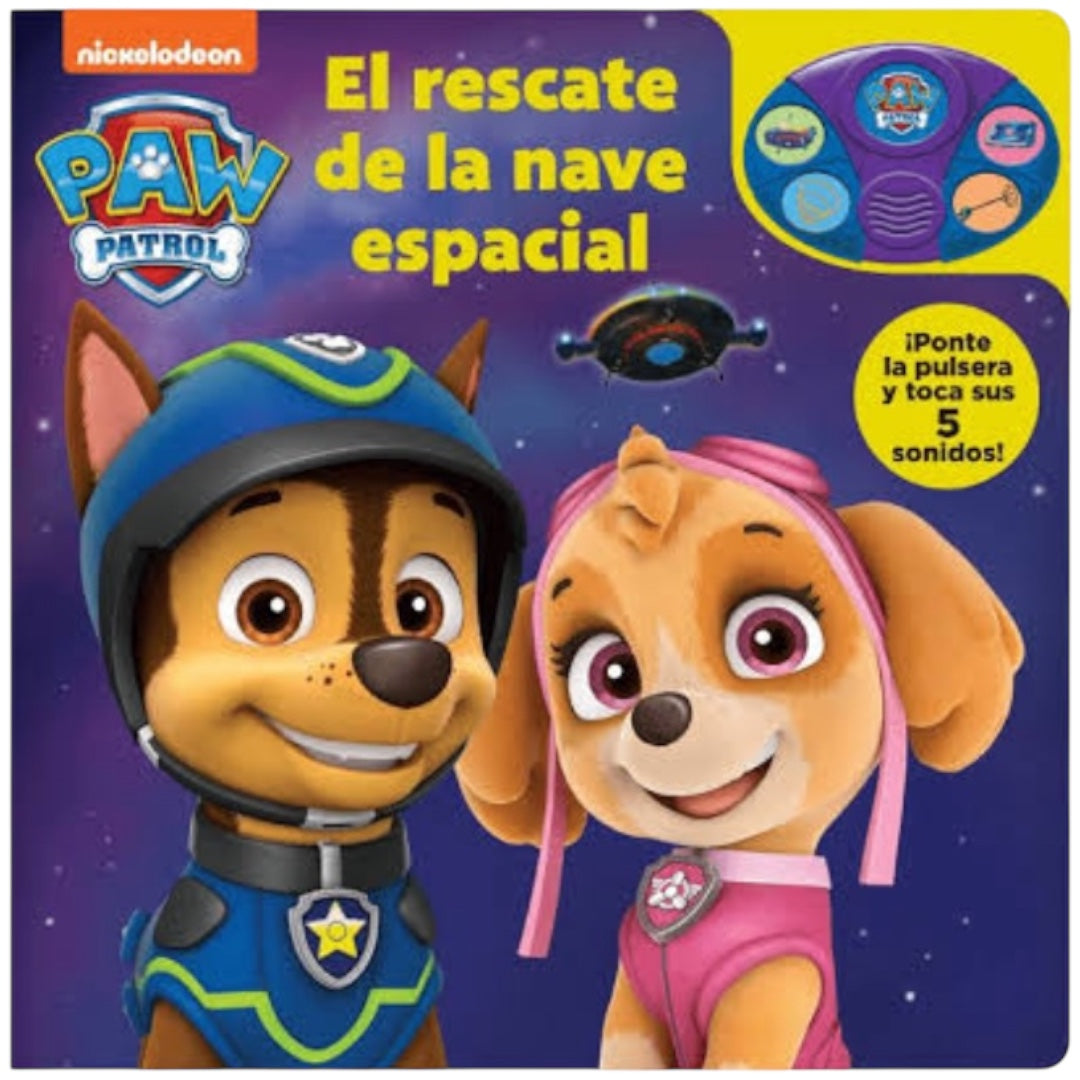 Nickelodeon PAW Patrol: El rescate de la nave espacial ¡Ponte la pulsera y toca sus 5 sonidos!