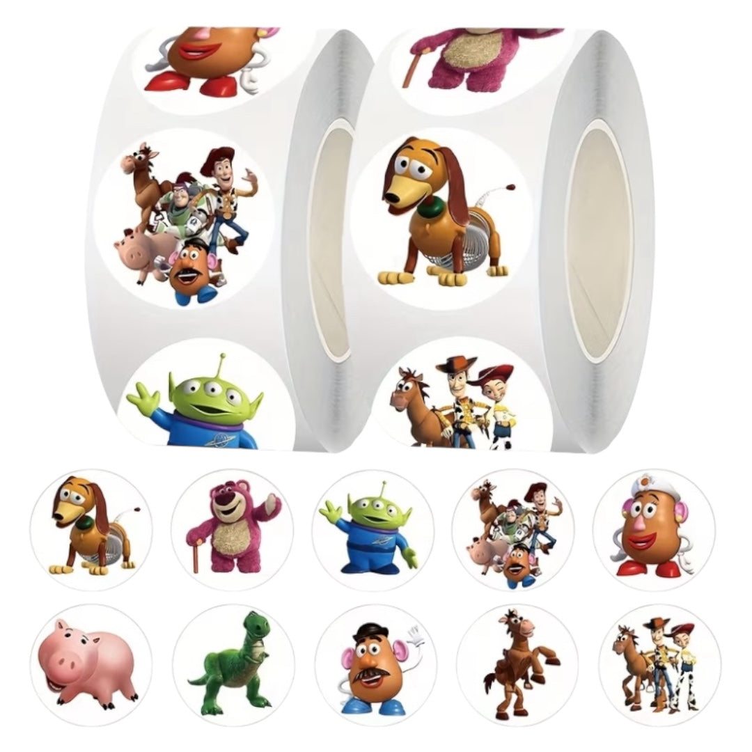 100 stickers en rollo Toy Story
