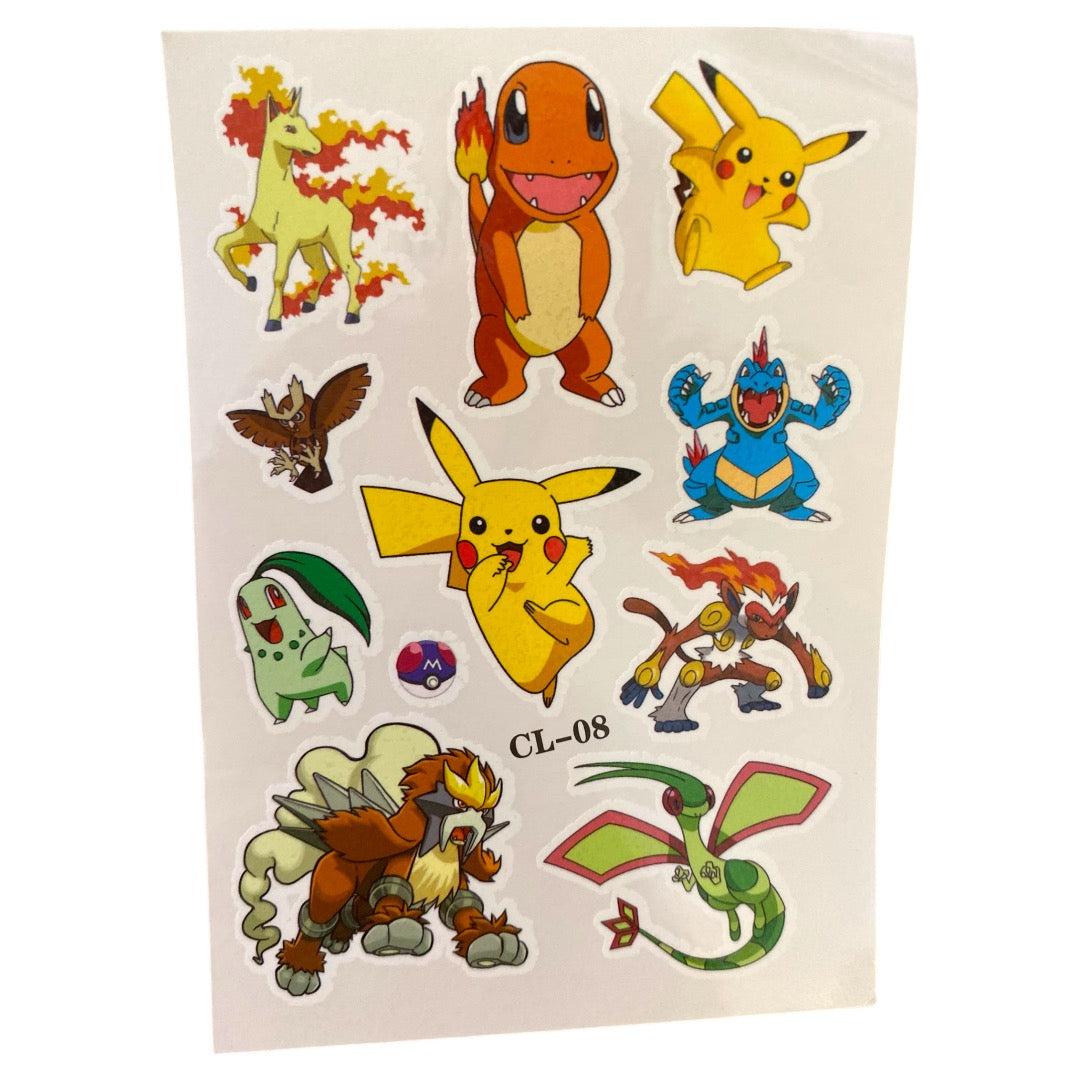 Tatuajes - Pokemon Modelo 2