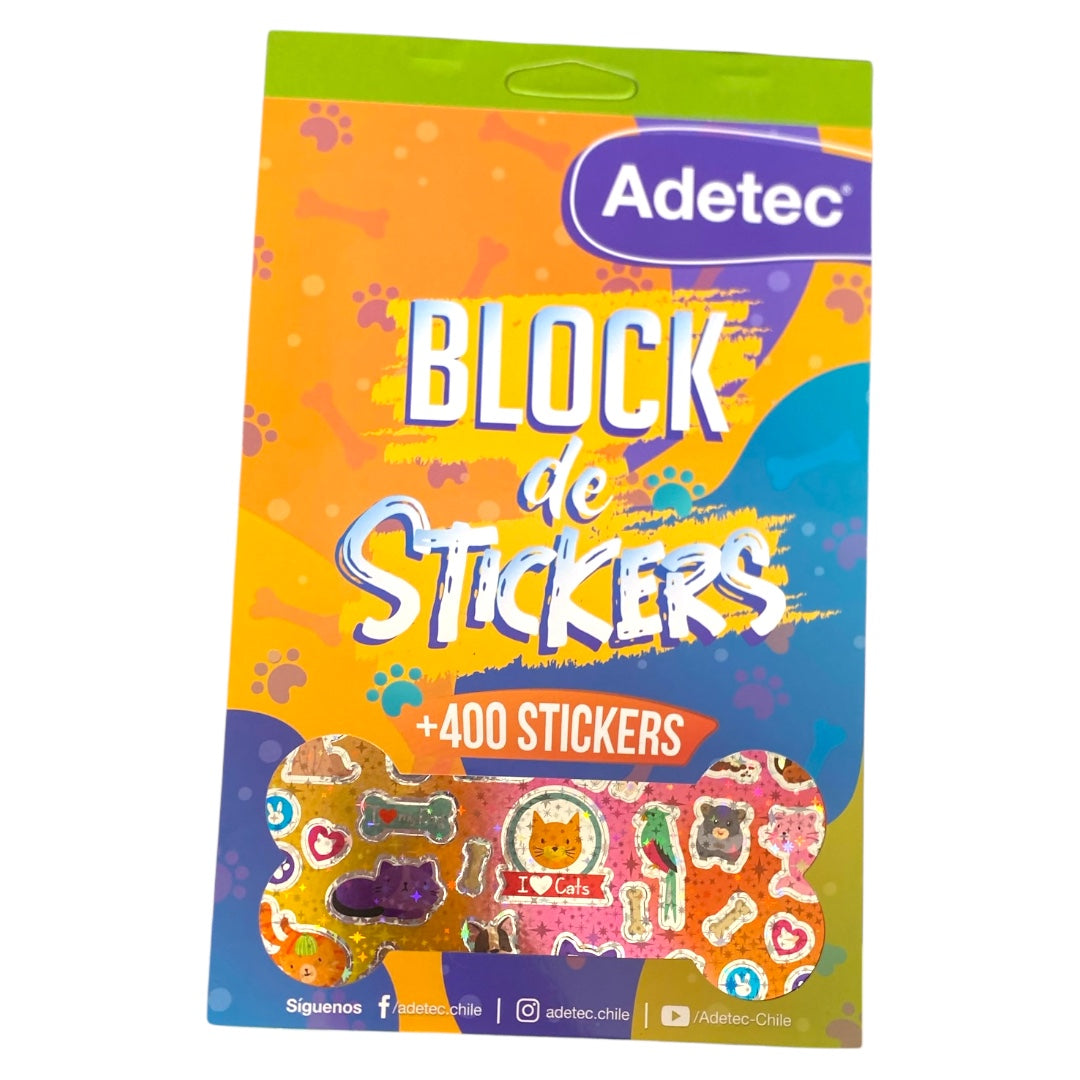 Block de Stickers Mascotas