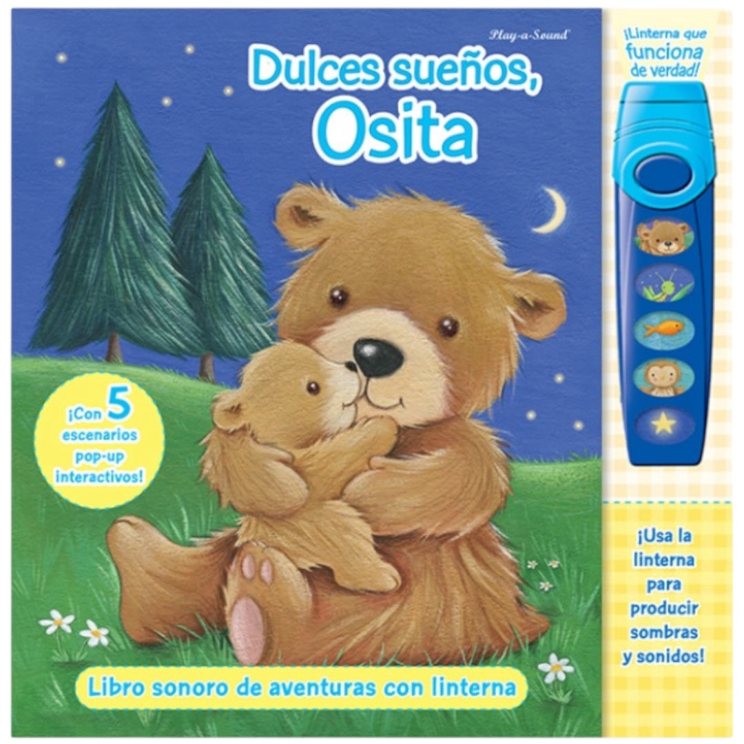 Libro con Sonidos y Linterna Dulces Sueños Osita