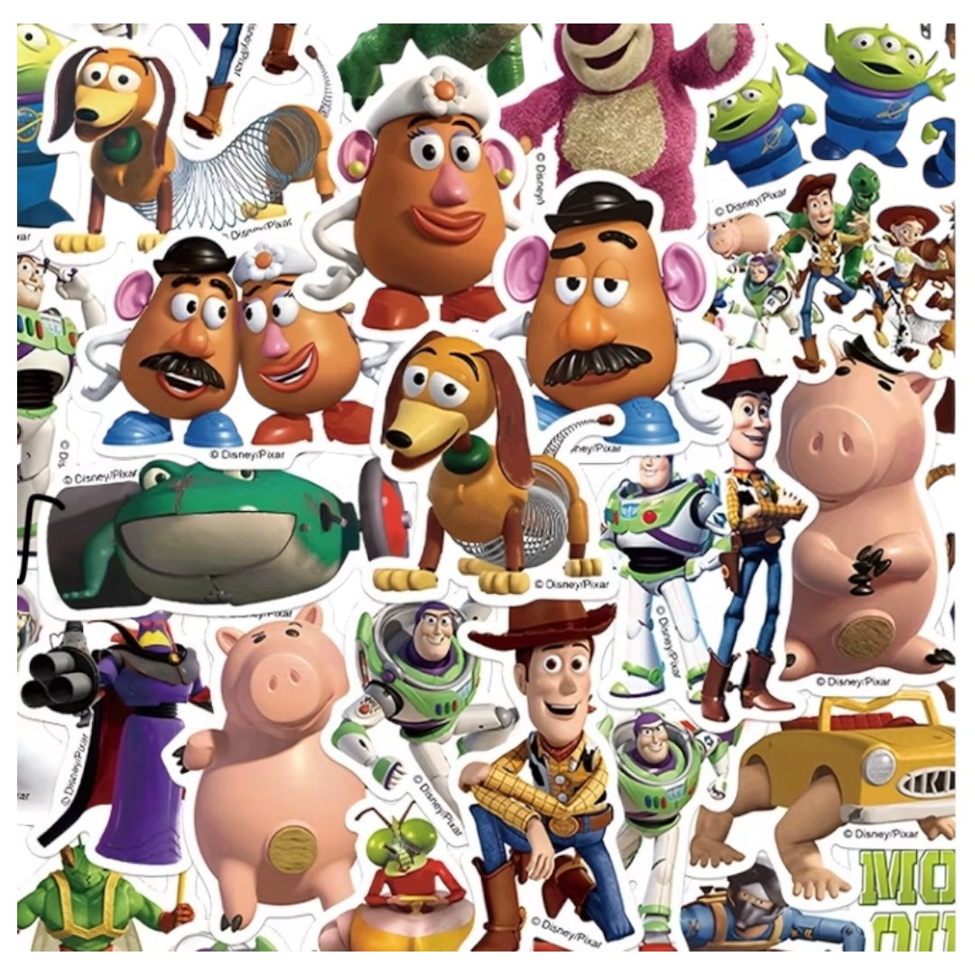 50  Stickers Impermeables - Toy Story Modelo 2