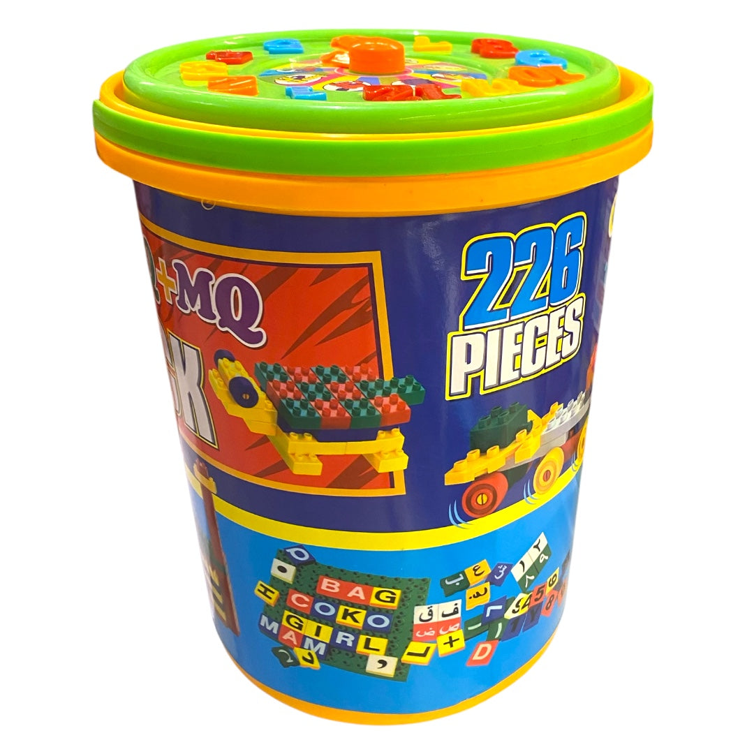 Juego de Bloques Didácticos Balde de 226  piezas