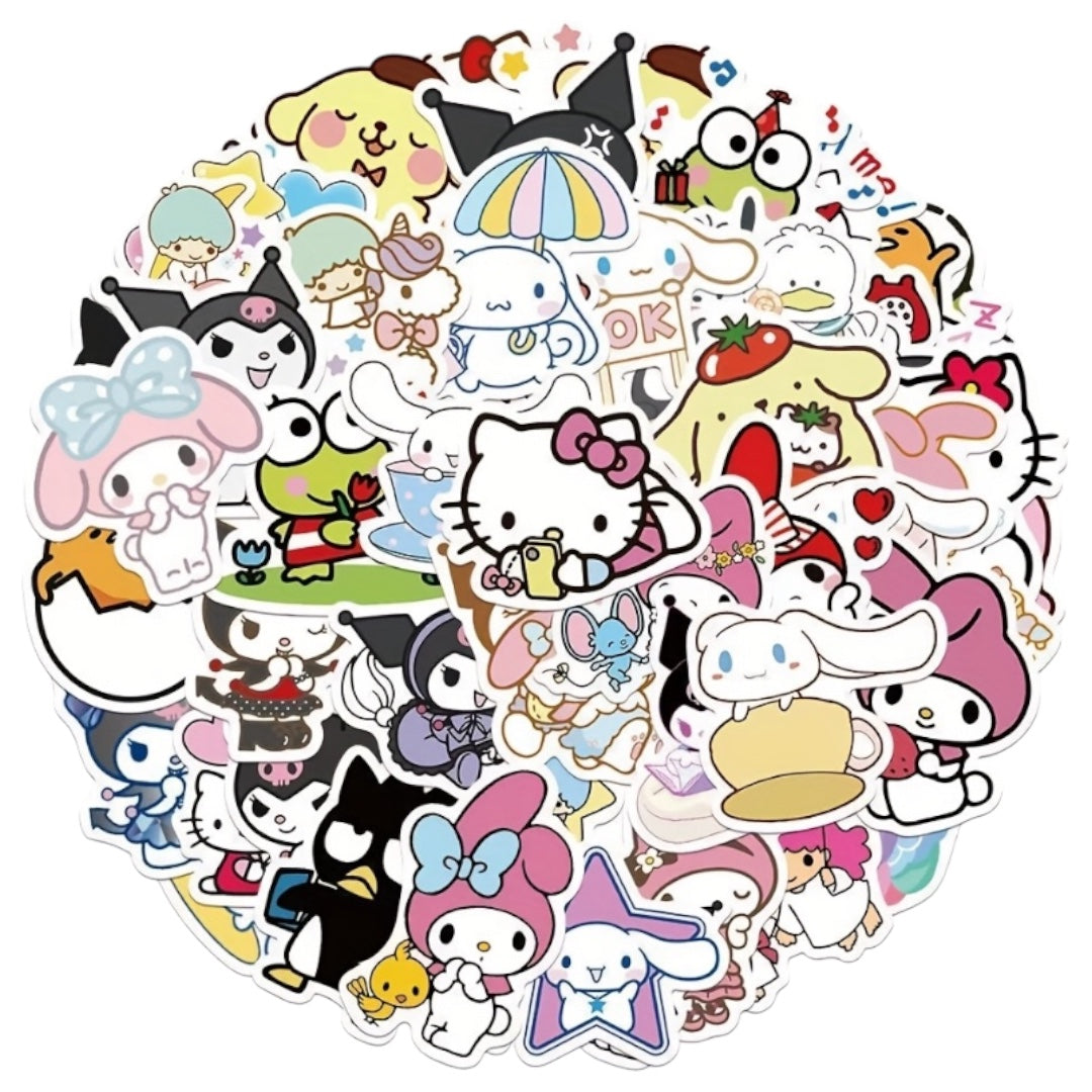 50 Stickers-  Sanrio modelo 6
