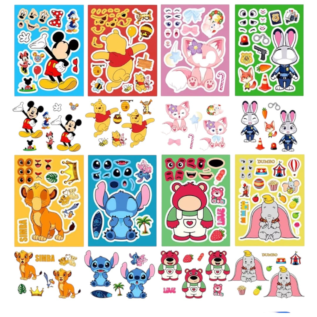 Láminas de Stickers - Disney
