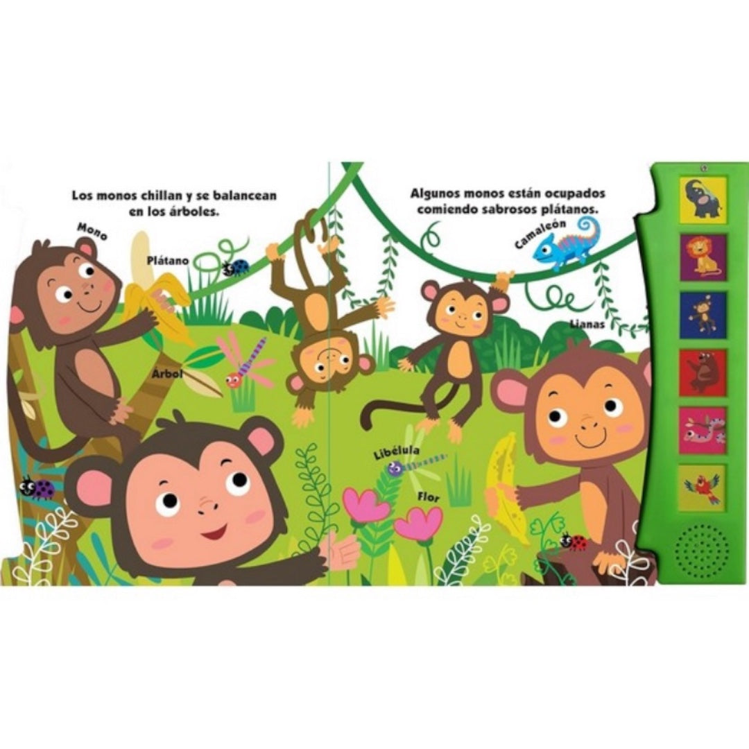 Rugidos en la Selva - Libro con sonido