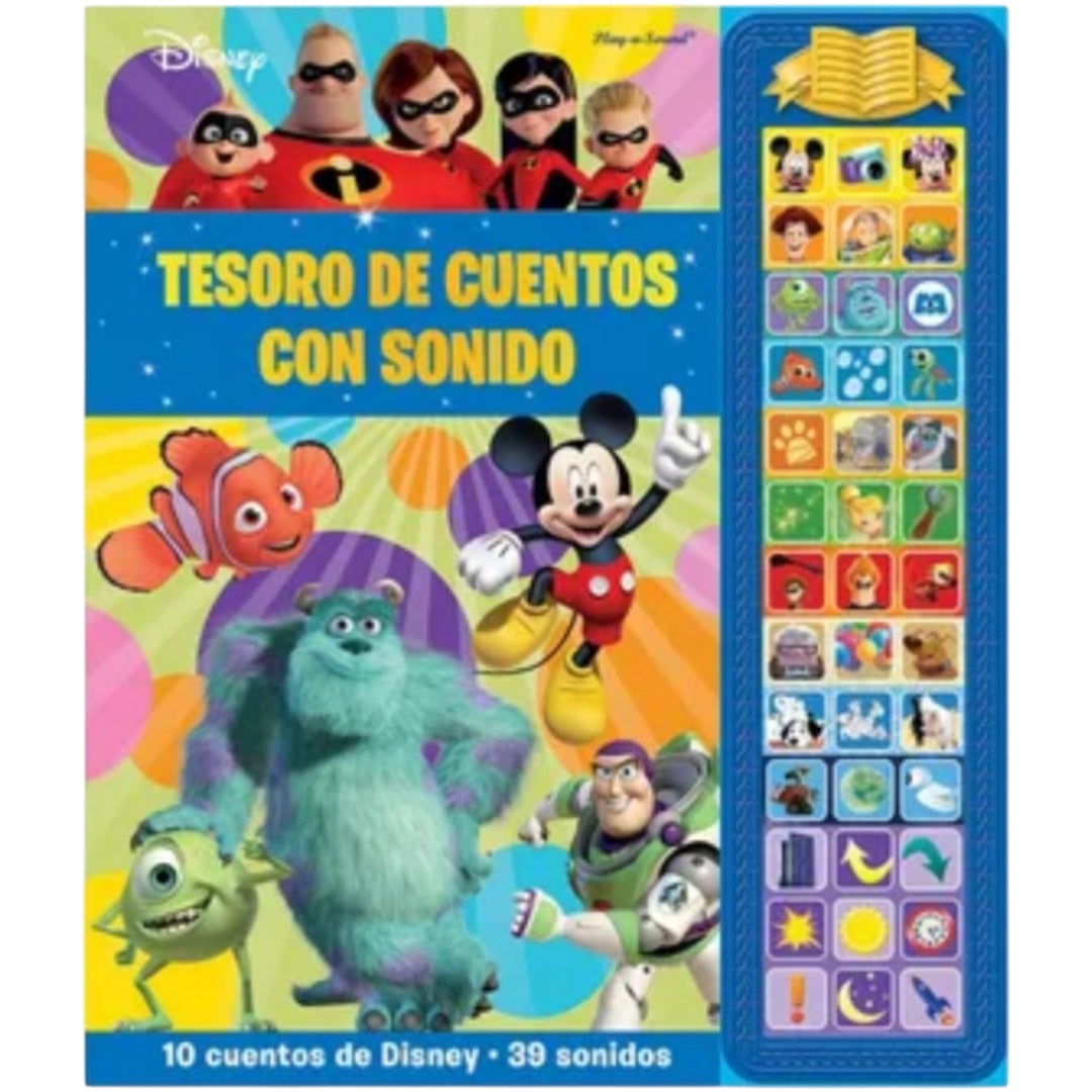 Libro con Sonidos Tesoro de Cuentos: Personajes Disney Pixar