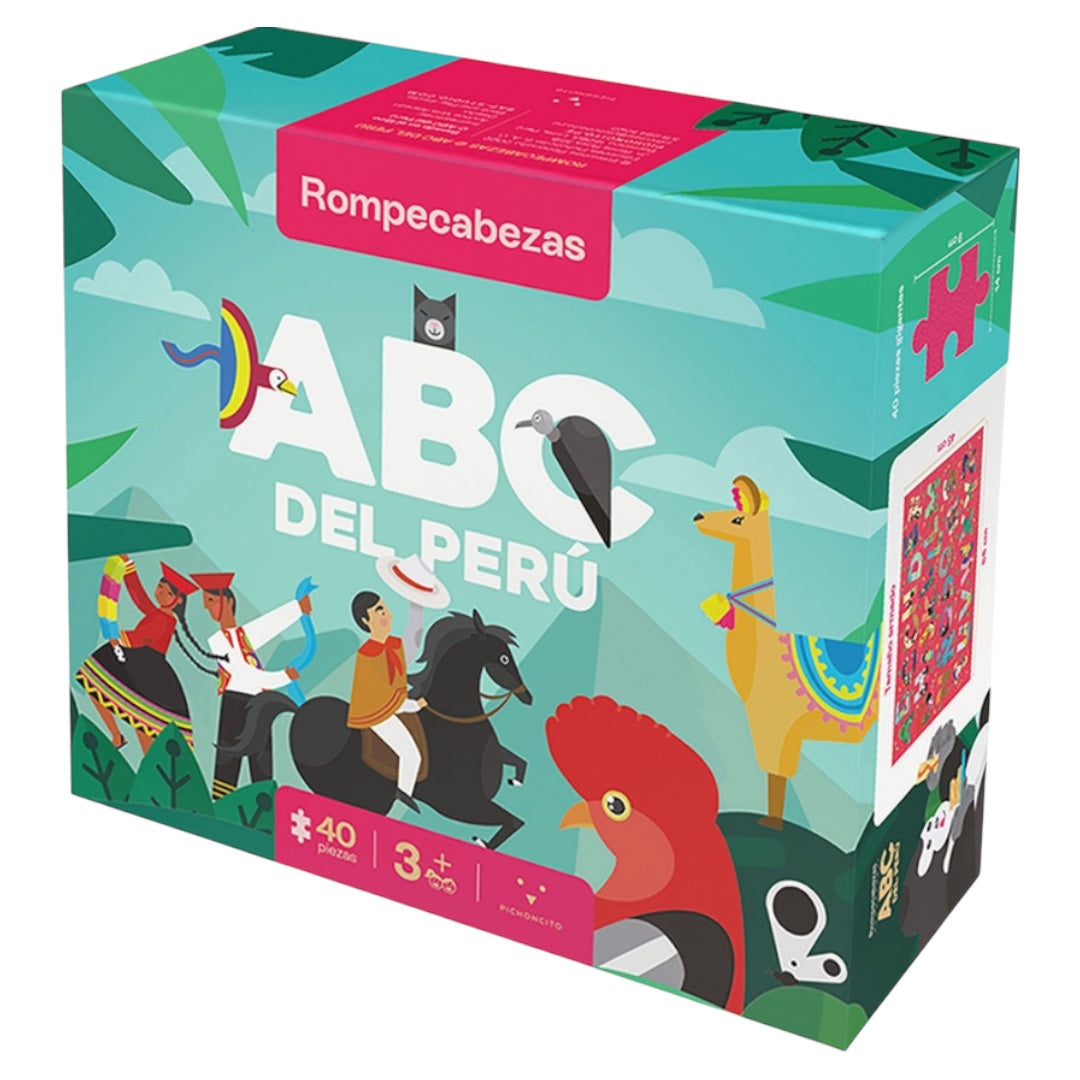 ROMPECABEZAS DEL ABC DEL PERÚ - 40 piezas