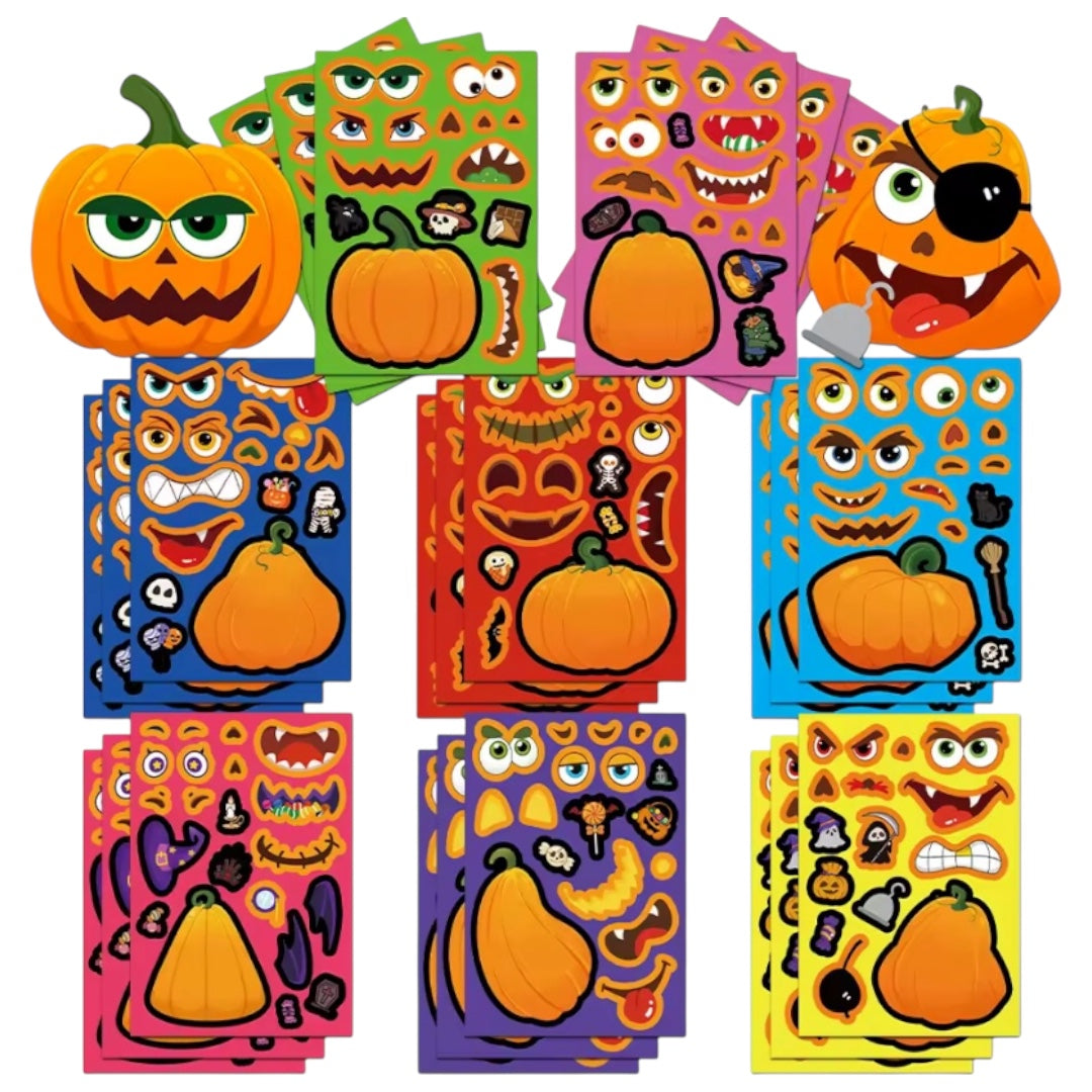 Lámina de Stickers Halloween- Calabaza