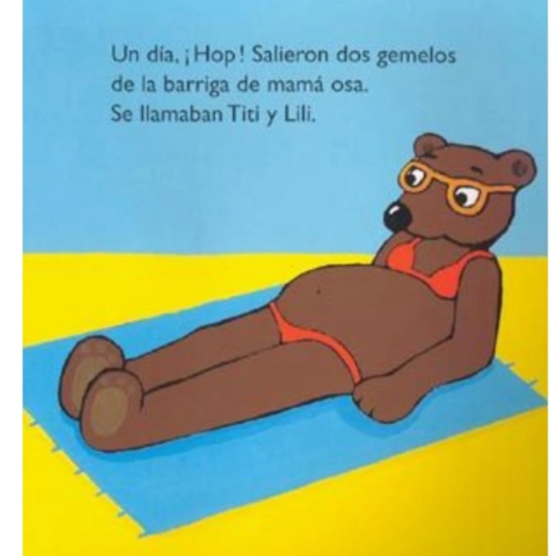 Mamá osa tiene una gran barriga