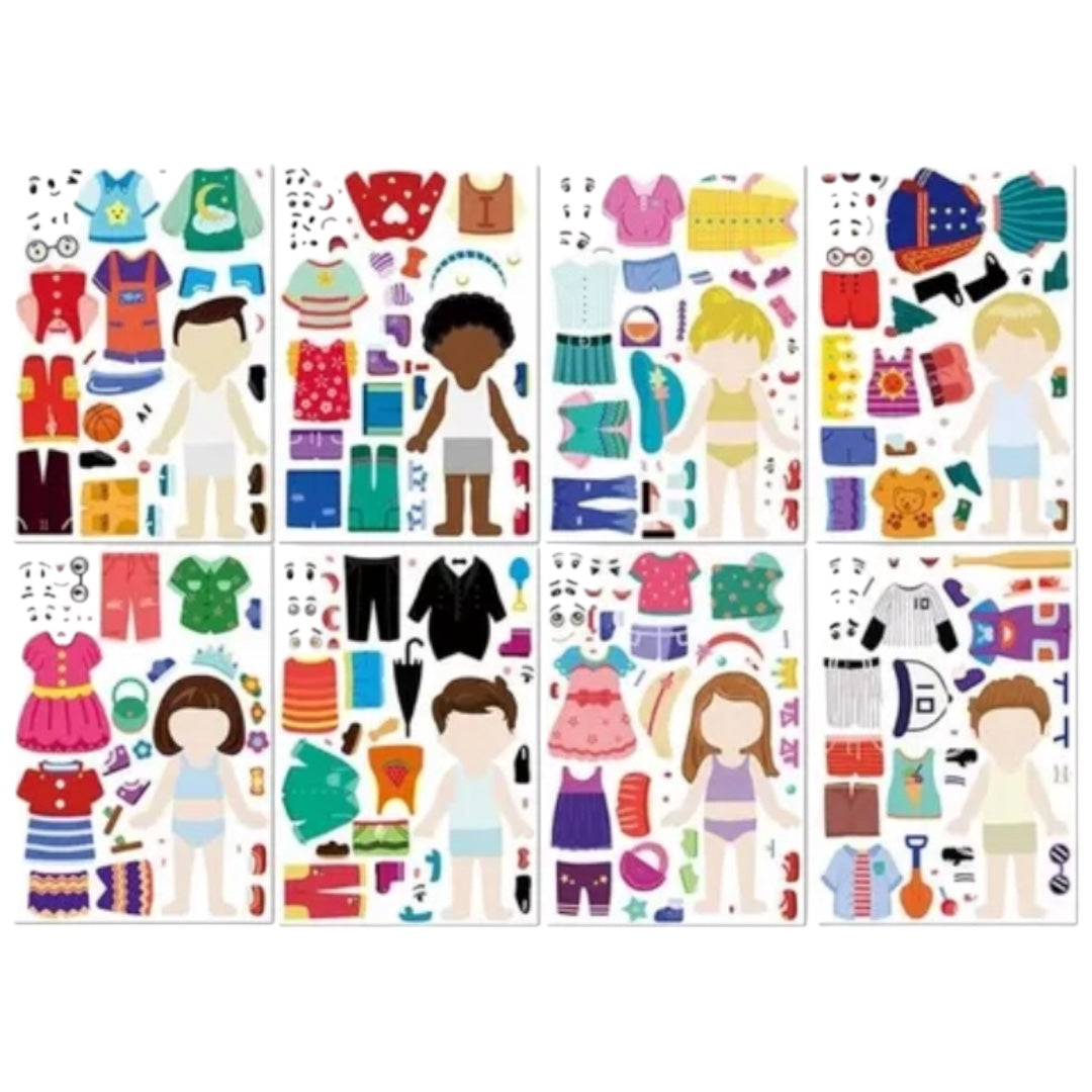 Pack x 4 láminas de stickers