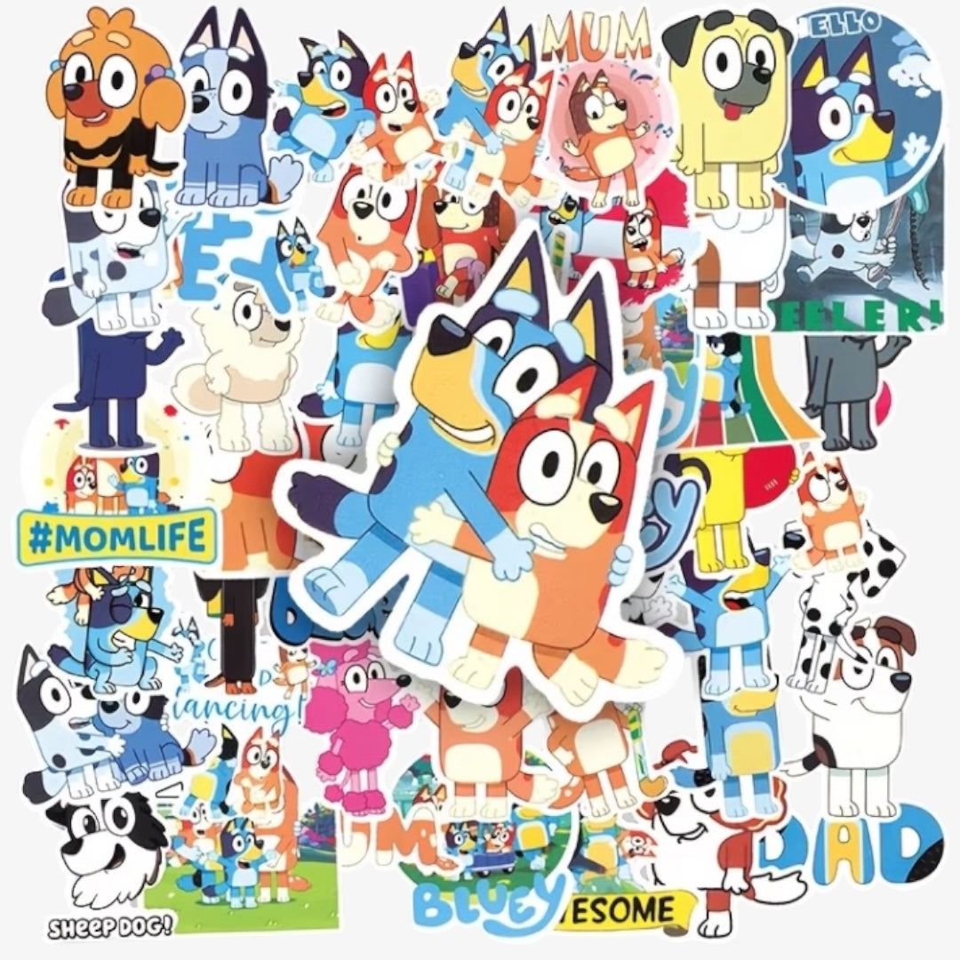 50 Stickers  - Bluey