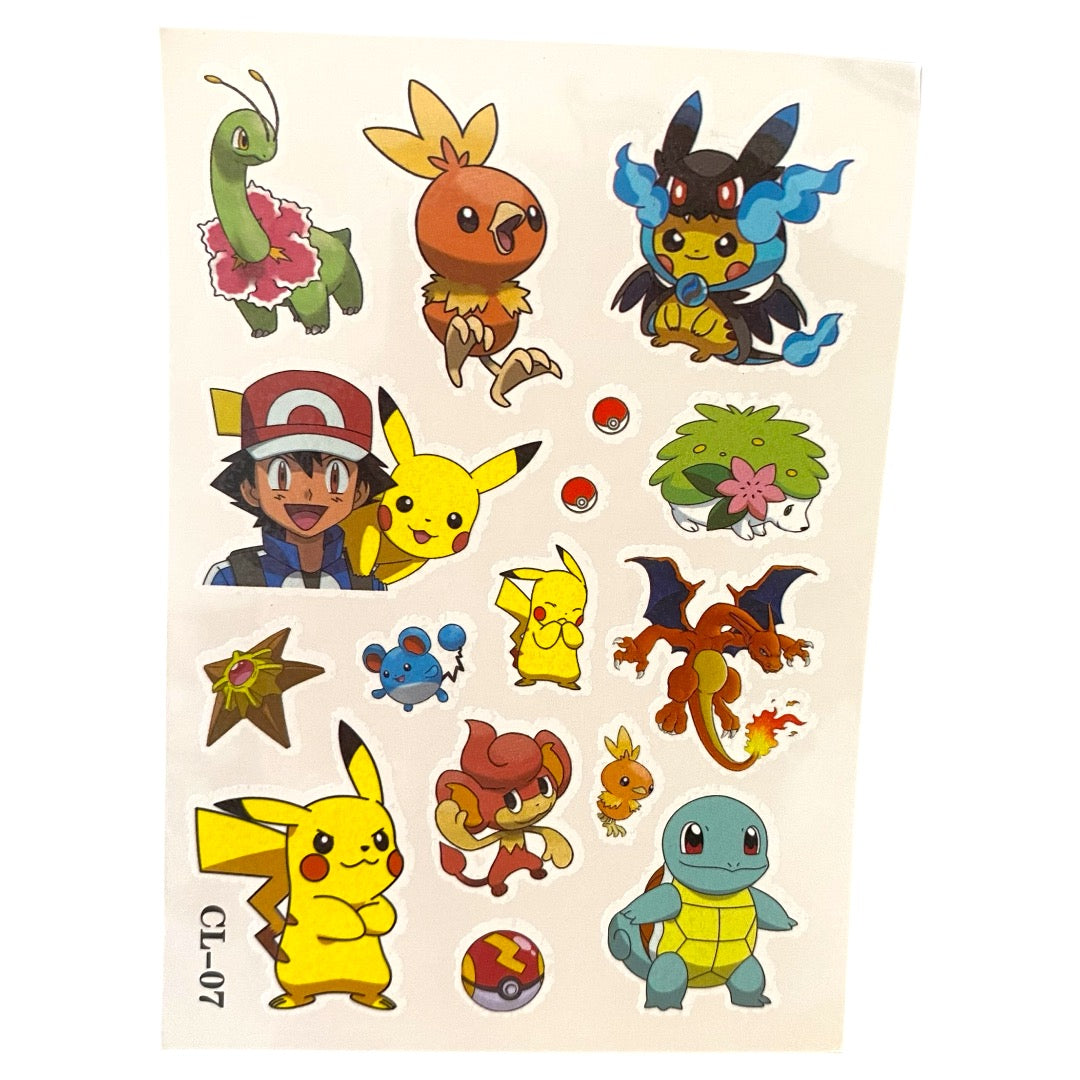 Tatuajes - Pokemon Modelo 2