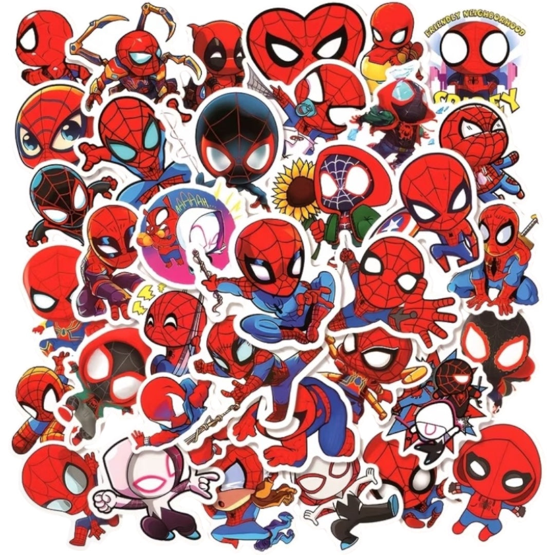 50 Stickers- Spidey