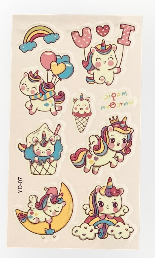 Tatuajes - Unicornios BO