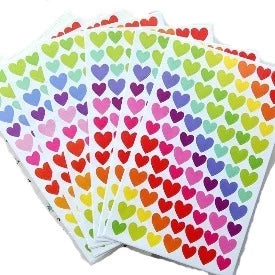 Láminas de Stickers - Corazones