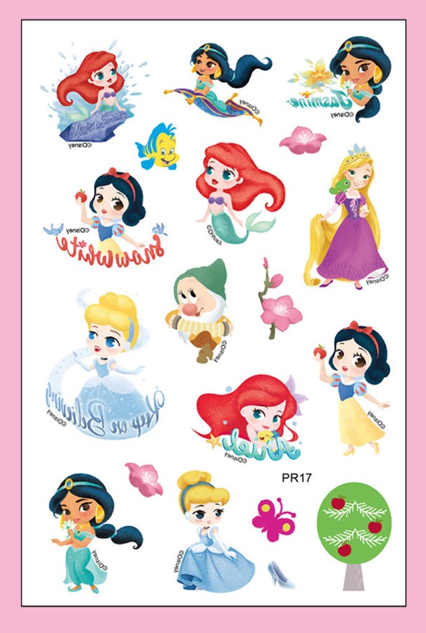 Tatuajes - Princesas Disney Bebes