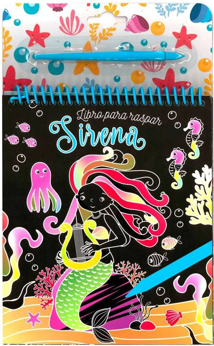 Libro para Raspar Princesas/Sirenas/Unicornio/Espacio